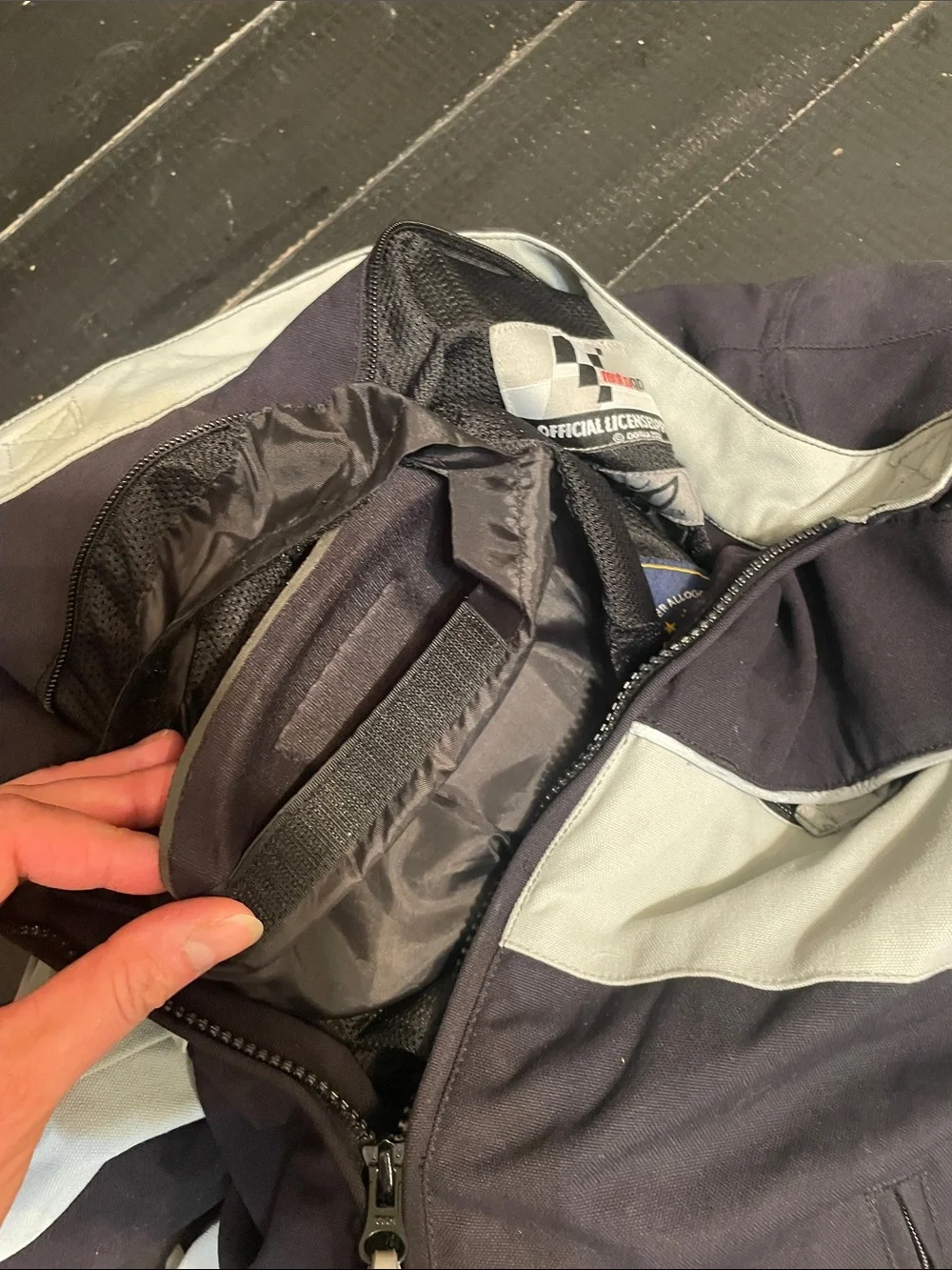 Motorcycle Ladies Jacket -MOTO GP-Softshell Jacket - Black & Light Gray